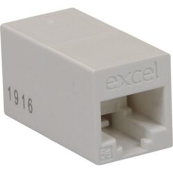 Excel Networking Solutions - Connecteur en ligne RJ45-RJ45 - blanc - 23-0035
