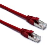 Excel Networking Solutions - Cordon F/FTP Blindé de CAT 6A LS0H 0.5 m - ROUGE 10PIECES - 100-221-10