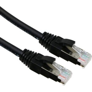 Excel Networking Solutions - Cordon F/FTP Blindé de CAT 6A LS0H 1 m - Noir - 100-239