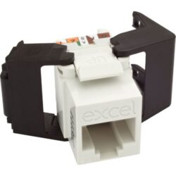 Excel Networking Solutions - EXCEL CAT6 LOW PROFILE UNSC TOOLLESS JAC - 100-215-WT-24