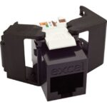Excel Networking Solutions - EXCEL CAT6 LOW PROFILE UNSCR TOOLLESS JA - 100-215-BK-24