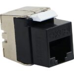 Excel Networking Solutions - EXL C6A LOW PROFILE UNSCRD K/S JACK T/LE - 100-182-BK-24