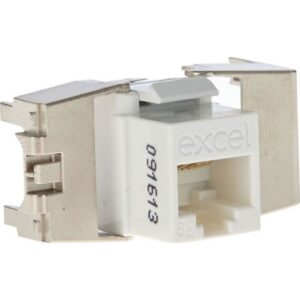 Excel Networking Solutions - EXL C6A LOW PROFILE UNSCRD K/S JACK T/LE - 100-182-WT-24