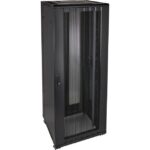 Excel Networking Solutions - Environ ER800 Baie 42U 800x800mm Porte ondulé et ventilé (A) Double porte ventil - 542-4288-WDBF-BK