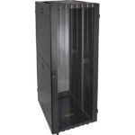 Excel Networking Solutions - Environ SR800 Baie 42U 800x1200mm Porte ondulé et ventilé (A) Double porte venti - 544-42812-WDBR-BK