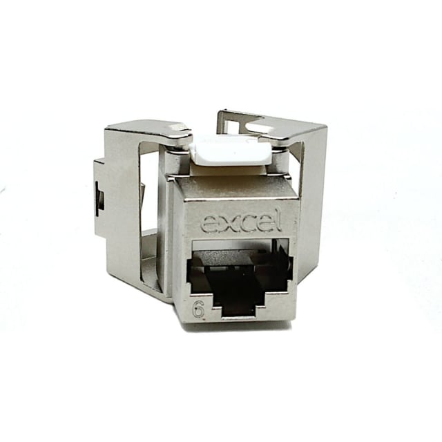 Excel Networking Solutions - Excel Cat6 FTP Low Profile Jack Toolless PK24 - 100-972-24 Excel Networking Solutions - Excel Cat6 FTP Low Profile Jack Toolless PK24 - 100-972-24