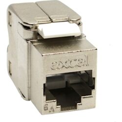 Excel Networking Solutions - Excel Cat6A FTP 45 Deg Entry Jack Toolless PK24 - 100-186-24