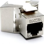 Excel Networking Solutions - Excel Cat6A FTP Screened Keystone Jack Toolless Silver (Box 24) - 100-179-24