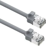 Excel Networking Solutions - Excel Cat6A Mini Patch Lead 28AWG LSOH Blade Booted 2 m Grey - 103-222