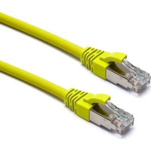 Excel Networking Solutions - Excel Cat6A Patch Lead S/FTP Shielded LSOH Blade Booted 1 m Yellow - 106-023