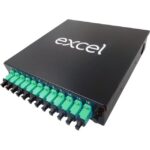 Excel Networking Solutions - Excel Enbeam 12 SC SX SM APC DIN Rail Box Green - 208-211