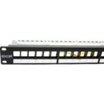 Excel Networking Solutions - Excel Unloaded 24 Port Keystone Patch Panel Frame 1U Black - 100-095