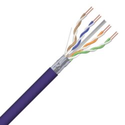 Détails visibles de Câble réseau Cat6 F/UTP LSOH B2ca violet pour Câbles FTP
