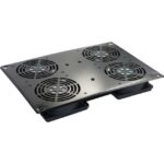 Excel Networking Solutions - Plateau de ventilation 4 ventilateurs pour toit de baie - Noir - 542-044-BK
