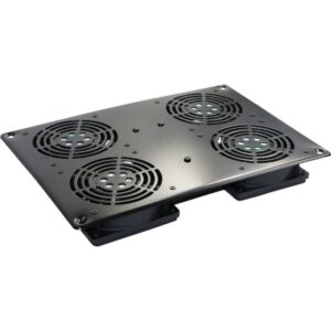 Excel Networking Solutions - Plateau de ventilation 4 ventilateurs pour toit de baie - Noir - 542-044-BK