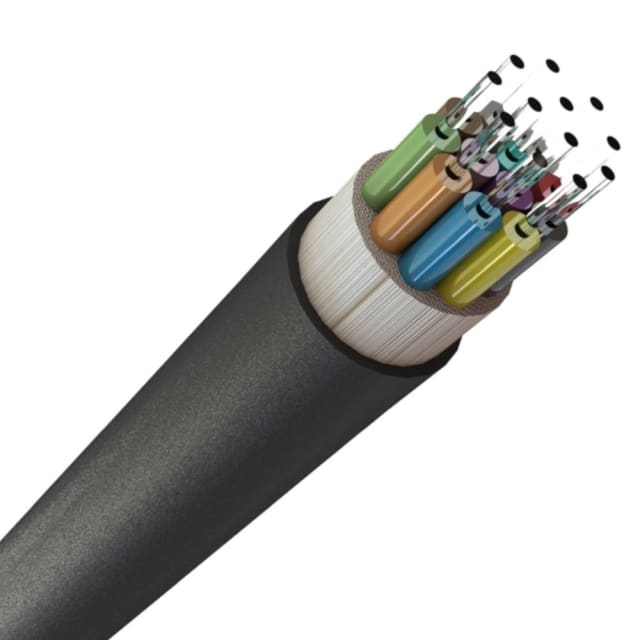 Câble fibre optique OS2 Excel Networking Solutions détail produit Détails visibles de Câble fibre optique OS2 monomode 9/125 LS0H noir 24F pour Câbles fibre optique