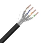 Excel Networking Solutions - U/FTP CAT6A 4P PE Noir Exterieur - 100-993