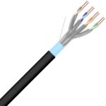 Excel Networking Solutions - U/FTP Cat 6A 4p LSOH B2ca Blue + PE Fca Zwart in/outdoor - 190-980-DS