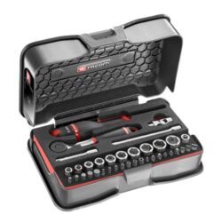 FACOM - COFFRET DOUIL 1/4' 6P MM R.161B 37PC MOU - R.161-6M6PB