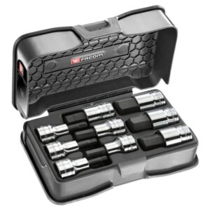 FACOM - COFFRET DOUIL-TVS 1/2' 6 PANS 5-19MM - STM.J9APB