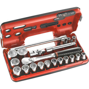 FACOM - COFFRET DOUILLES 1/2' 6PT 21PC - SL.DBOX1PB