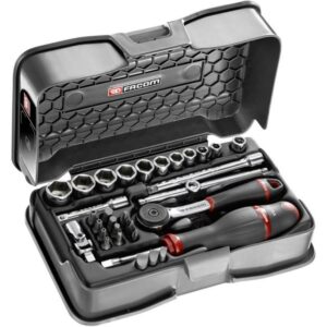 FACOM - Coffret de douilles 1/4 6-pans pounces
