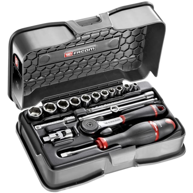 FACOM - Coffret douilles 1/4' 6P IN R.161B 17PC - R.161-2P6U FACOM - Coffret douilles 1/4' 6P IN R.161B 17PC - R.161-2P6U