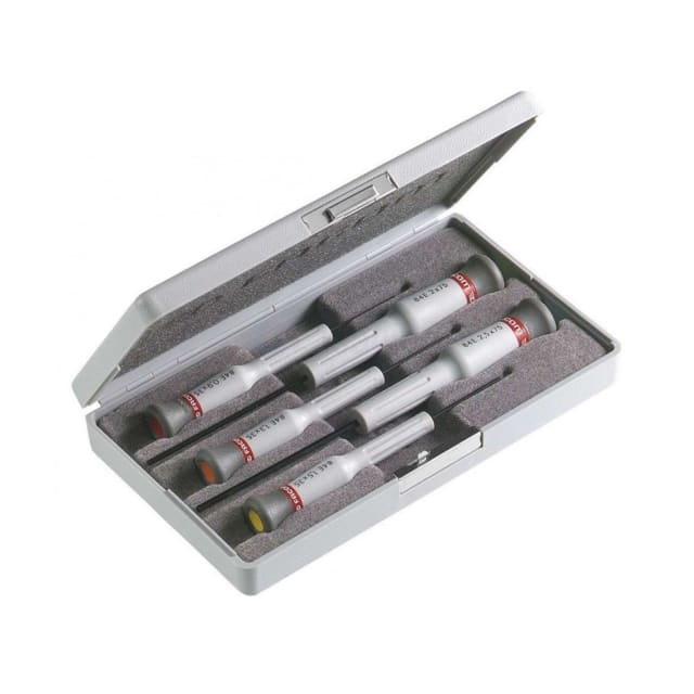 FACOM Micro-Tech Jeu tournevis précision Jeu de tournevis de précision avec coffret métallique et manches ergonomiques pour petites vis