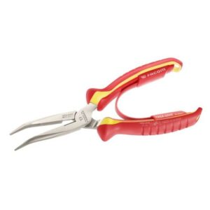 FACOM - PINCE DEMI-RONDE COUDEE 1000V 20CM - 195A.20VE