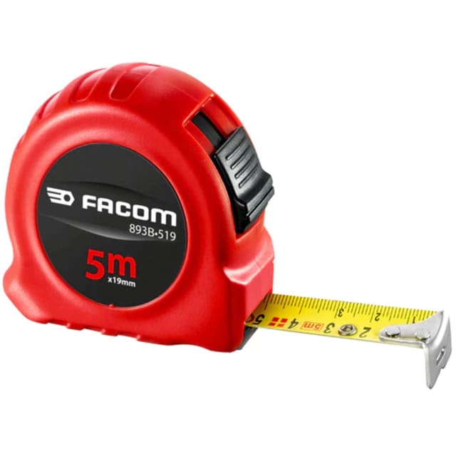 FACOM - SHORT TAPE 5M/19MM ABS CASE 2 SIDES - 893B.519PB FACOM - SHORT TAPE 5M/19MM ABS CASE 2 SIDES - 893B.519PB
