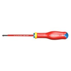 Détails visibles de Tournevis Pozidriv isolé 1000V PZ1 x 100 mm pour Tournevis
