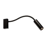 FANTASIA - Lopal mural - 1x 4W AC COB LED - 2700K - 1x 360lm - dim - noir - interrupteur - 4014364