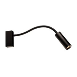 FANTASIA - Lopal mural - 1x 4W AC COB LED - 2700K - 1x 360lm - dim - noir - interrupteur - 4014364