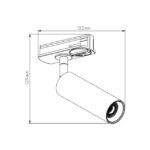 FANTASIA - Lopal track spot monofase - 4W AC COB LED - 2700K - 360lm - dimmable - noir - TR0150B – Image 2