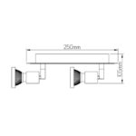 FANTASIA - XZIBIT spot 4xGU10 5W LED incl. blanc/chromé - 3427045 – Image 2