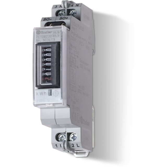 FINDER - Compteur d'énergie monophasé 5 à 32A 230V AC FINDER - Compteur d'énergie monophasé 5 à 32A 230V AC
