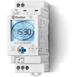 Interrupteur horaire hebdomadaire digital NFC 16A, configuration visible