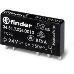 FINDER - Relais CI 1RT 6A 24V DC sensible