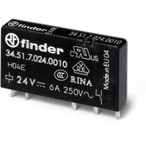 FINDER - Relais CI 1RT 6A 24V DC sensible