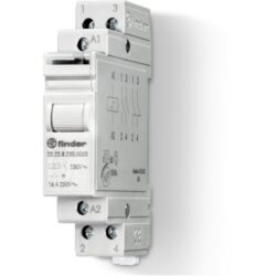 Télérupteur modulaire bipolaire 2NO 16A 230V, montage barre DIN