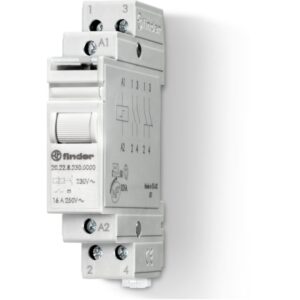 FINDER - Télérupteur modulaire 2NO 16A 24V AC - 202280240000