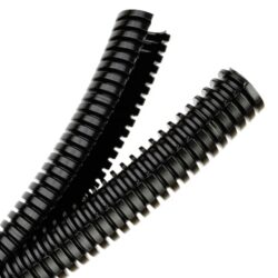 Gaine de protection flexible fendue, configuration visible