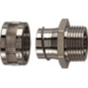 Raccord mâle M20 IP40 pour gaine électrique avec filetage métallique