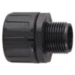 FLEXICON - Raccord en plastique FPA M63 noir IP66 - 79004000