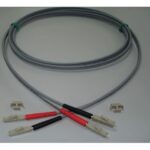 FUMO COMMUNICATIONS - LC duplex LC duplex fiber patchcord multimode 50/125 OM3 longueur 1m gris - 691-28E28-1