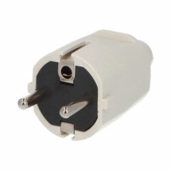 Famatel - Fiche Mâle Pvc 10-16A Blanc IP20 - 1105-BBE