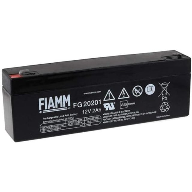 Fiamm - Batterie Fiamm Pb 12V 2Ah standard L178 B34 H60 faston4.8 - BFIFG20201 Fiamm - Batterie Fiamm Pb 12V 2Ah standard L178 B34 H60 faston4.8 - BFIFG20201