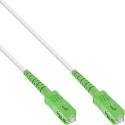 Fiber Patchcords - Simplex SCAPC-SCAPC boot green white with 1xG657A2 length 50 meter LSZH - LL-PTSX-SC8SC8-500