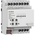 GIRA - Actionneur commutateur /store 6x/3x 16 A DIN Kmf KNX Secure - 503300