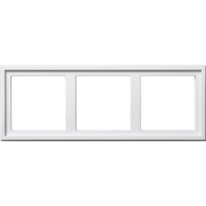 GIRA - Adaptateur de montage 3x Gira E2 blanc - 131303